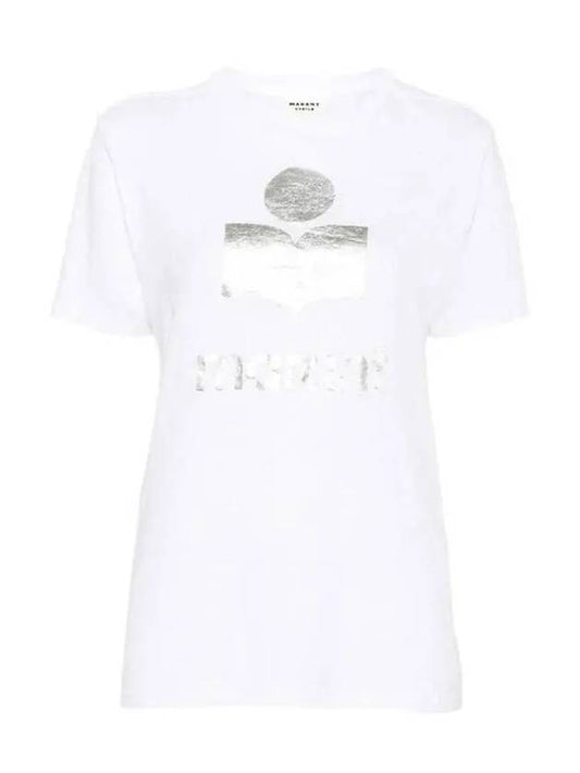 Zwell Logo Print Short Sleeve T-Shirt White - ISABEL MARANT - BALAAN 2