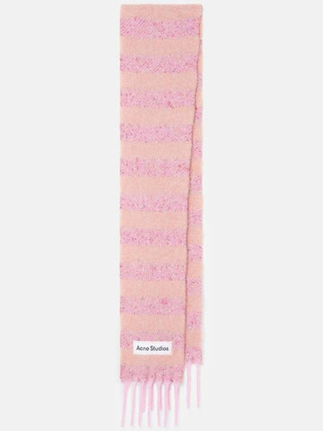 Mohair Striped Scarf Slim - ACNE STUDIOS - BALAAN 1