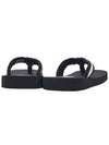 Logo Patch Striped Flip Flops Black - KENZO - BALAAN 5