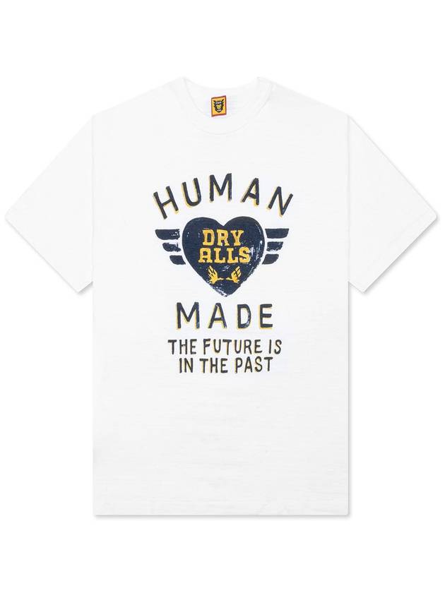 Graphic Print Short Sleeve T-Shirt White - HUMAN MADE - BALAAN 1