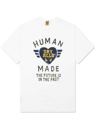 Graphic Print Short Sleeve T-Shirt White - HUMAN MADE - BALAAN 1