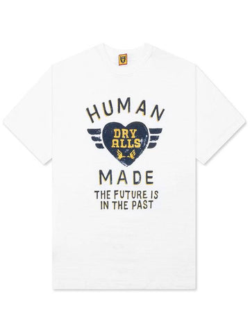 Graphic Print Short Sleeve T-Shirt White - HUMAN MADE - BALAAN 1