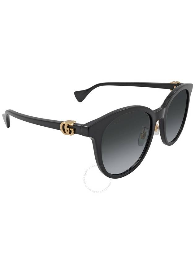 Eyewear Side GG Logo Round Sunglasses Black - GUCCI - BALAAN 4