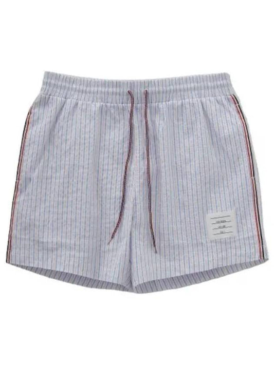 RWB Striped Swim Shorts Pants Sky Blue - THOM BROWNE - BALAAN 1