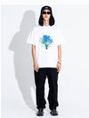 Colorful preserved flower white t-shirt - GRAN TURISMO - BALAAN 5