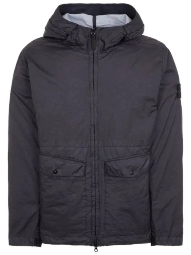 Membrana 3L TC Hooded Jacket Blue - STONE ISLAND - BALAAN 2