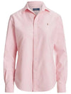 Pony Classic Fit Long Sleeve Shirt Pink - POLO RALPH LAUREN - BALAAN 3