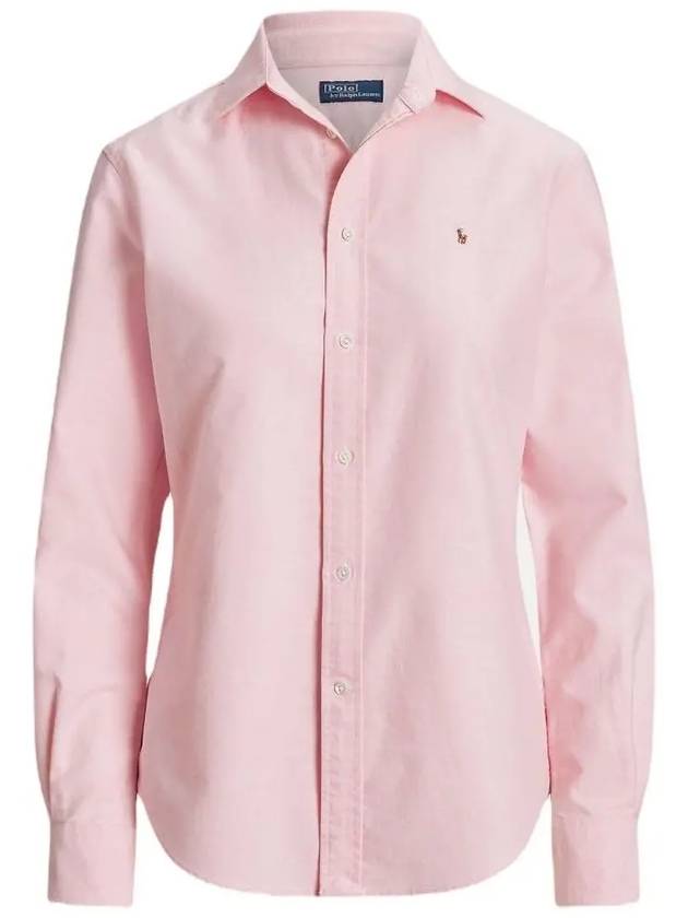 Pony Classic Fit Long Sleeve Shirt Pink - POLO RALPH LAUREN - BALAAN 3