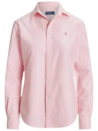 Pony Classic Fit Long Sleeve Shirt Pink - POLO RALPH LAUREN - BALAAN 2