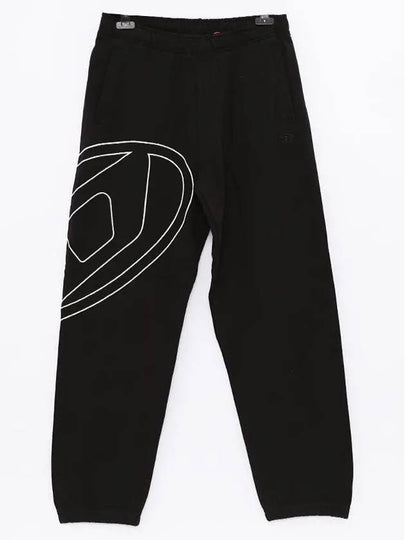 Mega Oval D Track Pant Black - DIESEL - BALAAN 2