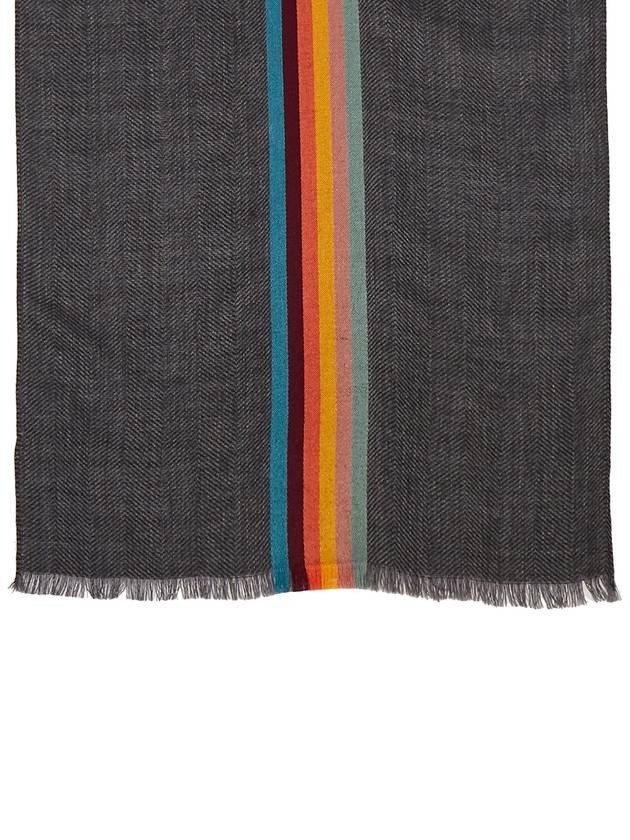 Multicolor Line Wool Silk Scarf M1A 454D AS22 76 - PAUL SMITH - BALAAN 8