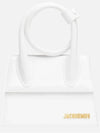 Le Chiquito Noeud Coiled Leather Tote Bag White - JACQUEMUS - BALAAN 3