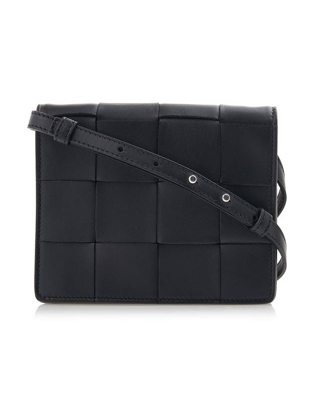 Intrecciato Small Cassette Cross Bag Black - BOTTEGA VENETA - BALAAN 2