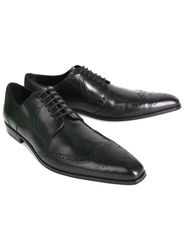 Men's Leather Brogues Black - DOLCE&GABBANA - BALAAN 4