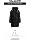 Women's Long Bear LONG BEAR Down Padded Jacket Black - PARAJUMPERS - BALAAN 3