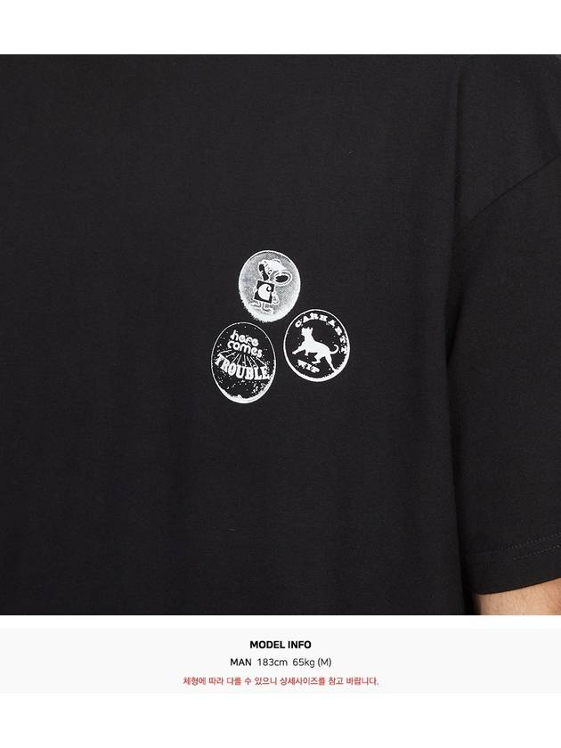 Pins Short Sleeve T-Shirt Black - CARHARTT WIP - BALAAN 7