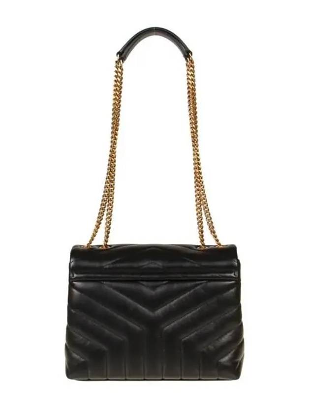 Bronze Monogram Loulou Matelasse Y Leather Small Shoulder Bag Black - SAINT LAURENT - BALAAN 5