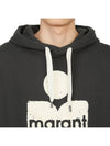 Miley Big Logo Hoodie Faded Black - ISABEL MARANT - BALAAN 7