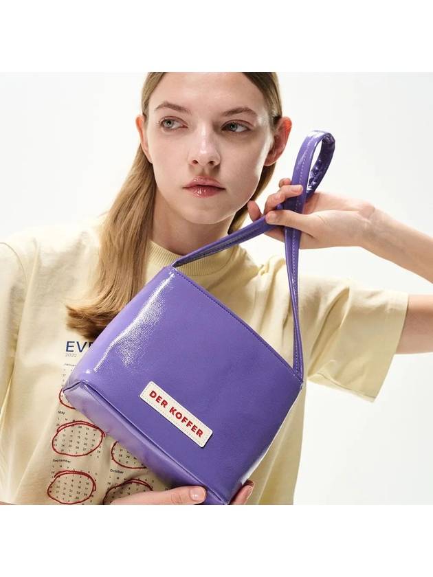 Candy Enamel Shoulder Bag Violet - DER KOFFER - BALAAN 4