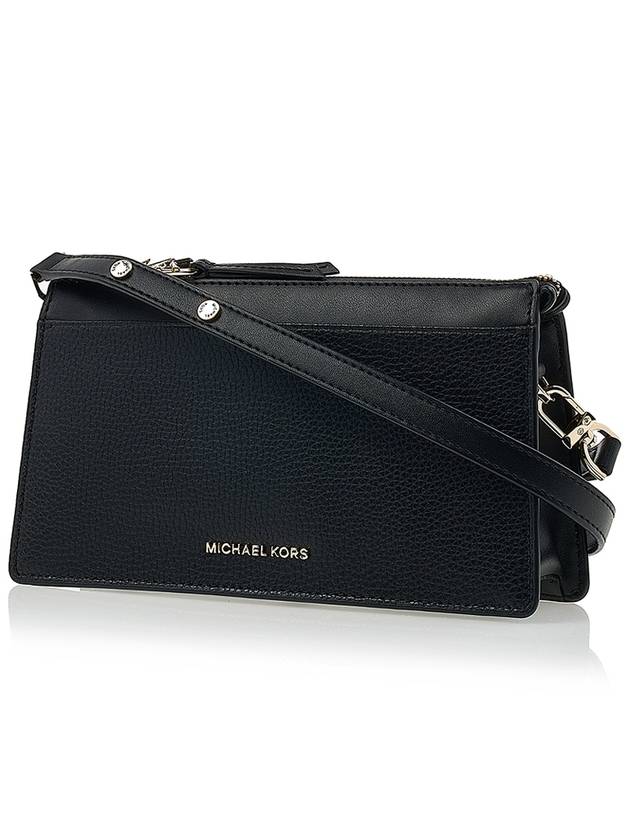 Empire Large Leather Convertible Cross Bag Black - MICHAEL KORS - BALAAN 3