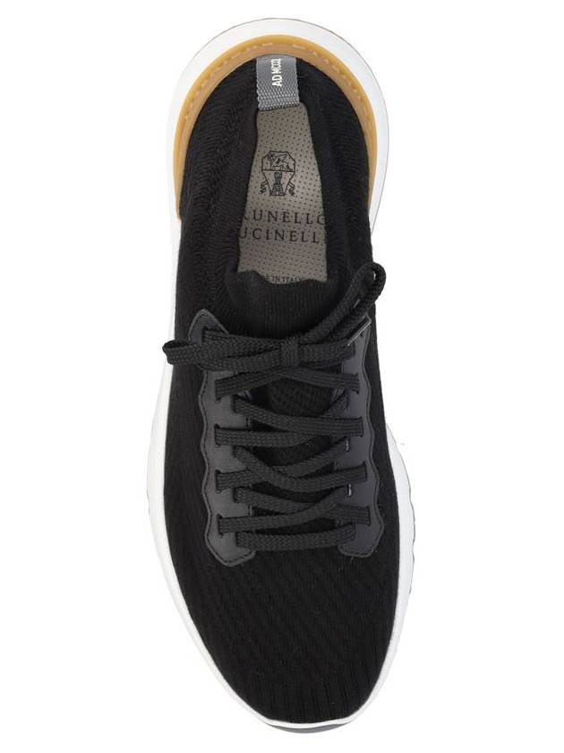 Knit Running Sneakers Black - BRUNELLO CUCINELLI - BALAAN 5