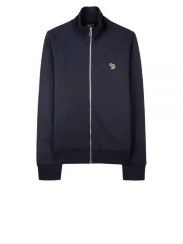 Zebra Logo Cotton Zip-up Jacket Navy - PAUL SMITH - BALAAN 2