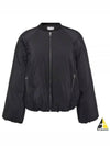 Technical Cotton Padded Bomber Jacket Black - LOEWE - BALAAN 2