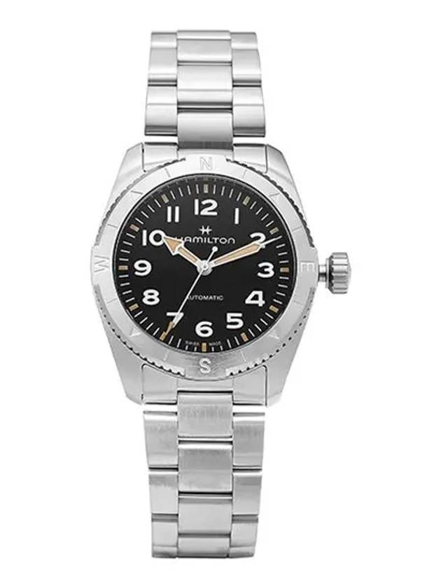 Khaki Field Expedition Auto 37mm Metal Watch Silver Black - HAMILTON - BALAAN 1