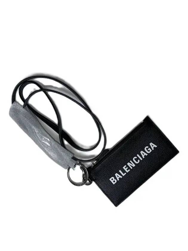 Cash Keyring Card Case Black Silver - BALENCIAGA - BALAAN 5