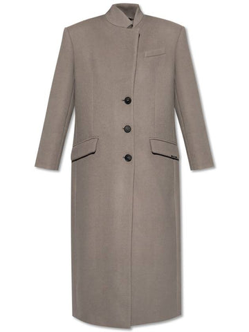 The Attico Wool Coat, Women's, Grey - THE ATTICO - BALAAN 1