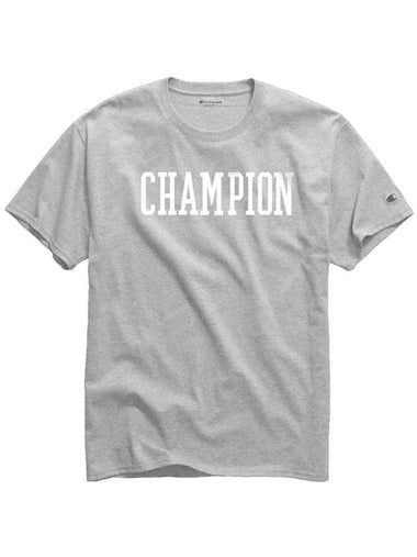 Initial logo short sleeve t shirt gray - CHAMPION - BALAAN 1