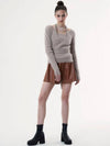 Angora layered ballerina sweater warm gray - MSKN2ND - BALAAN 2