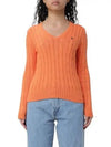 Women's Embroidered Logo Knit Top Orange - POLO RALPH LAUREN - BALAAN 2