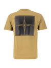 Micro Graphics One Print Short Sleeve T Shirt Dark Beige - STONE ISLAND - BALAAN 3