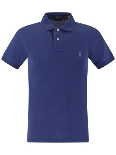 Slim-fit pique polo shirt - POLO RALPH LAUREN - BALAAN 1