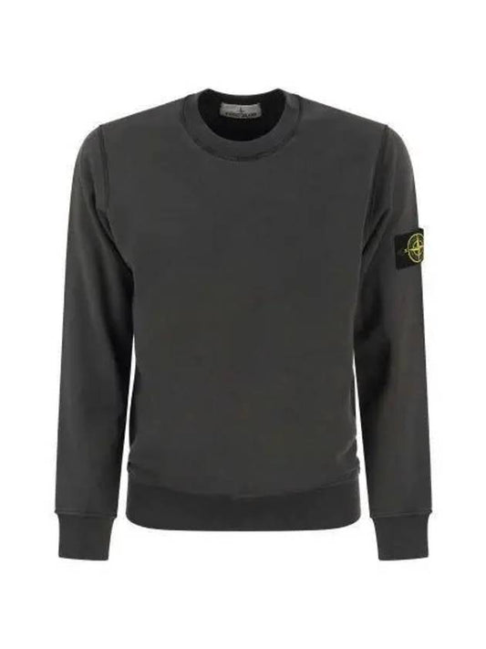 Wappen Patch Garment Dyed Sweatshirt Charcoal - STONE ISLAND - BALAAN 2