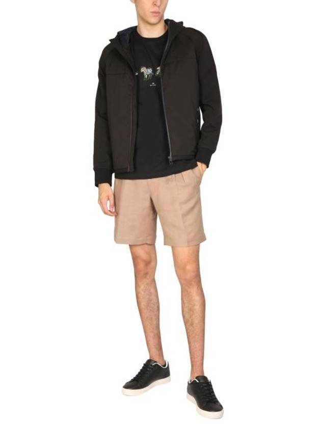 Mix Media Zip Up Hoodie Black - PAUL SMITH - BALAAN 3