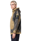 Hand Sprayed Mussola Gommata TC Hooded Jacket Dark Beige - STONE ISLAND - BALAAN 3