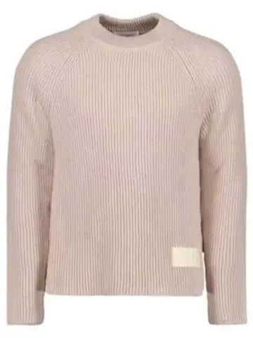 Logo Patch Basic Knit Top Powder Pink - AMI - BALAAN 1