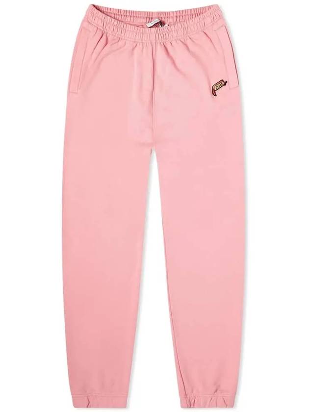 Men's Logo Jogger Track Pants Pink - MAISON KITSUNE - BALAAN.