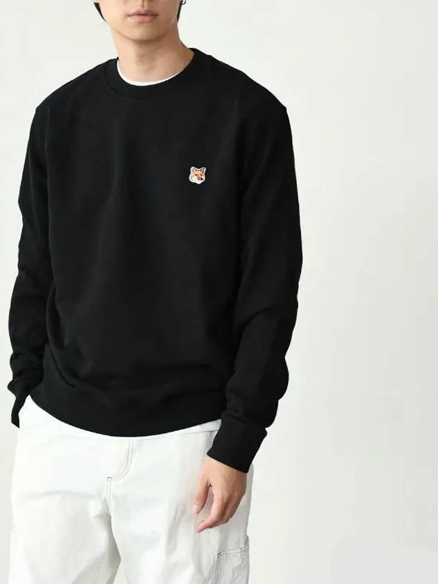 Fox Head Patch Regular Sweatshirt Black - MAISON KITSUNE - BALAAN 3