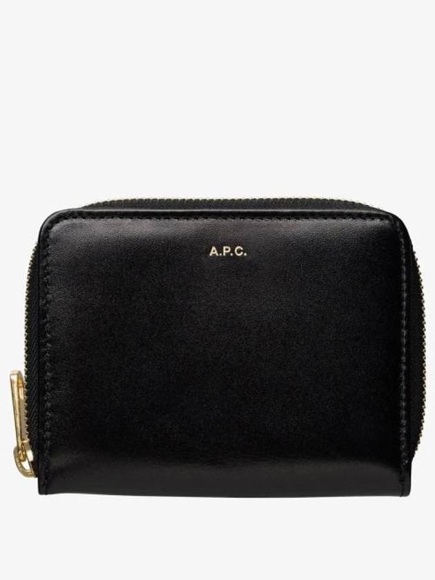 Emmanuelle Bi-Fold Half Wallet Black - A.P.C. - BALAAN 1