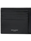 East/West Wallet In Smooth Leather Black - SAINT LAURENT - BALAAN.