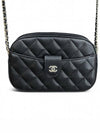 Caviar Logo Mini Chain Bag Cross Shoulder Camera Pouch Vanity - CHANEL - BALAAN 8