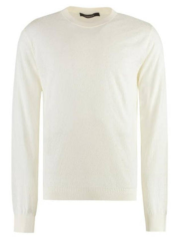 Long Sleeve T-Shirt 10084761A05524 1W050 Ivory - VERSACE - BALAAN 1