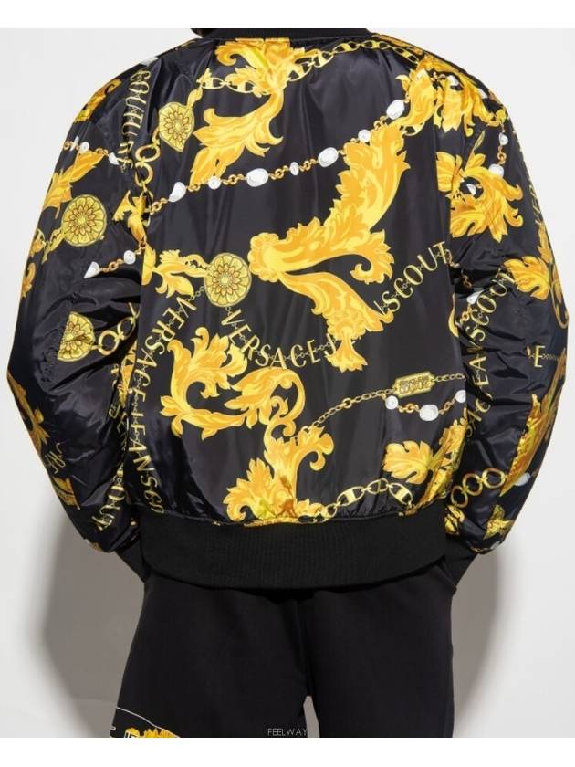 Chain Couture Reversible Bomber Jacket - VERSACE - BALAAN 2