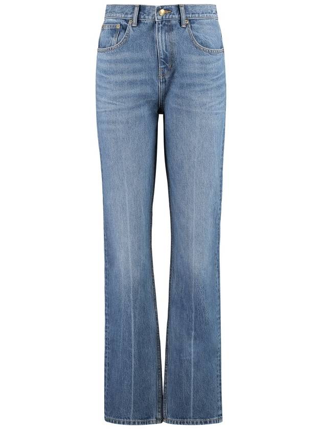 Women's Mid Rise Straight Jeans Blue - TORY BURCH - BALAAN 2