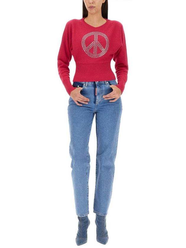 23 fw Peace Symbol Jersey 090982070208 B0040439779 - MOSCHINO - BALAAN 3