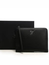 Logo leather clutch black EBU0016 - GIUSEPPE ZANOTTI - BALAAN 3