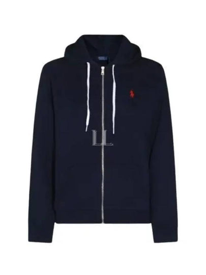 Pony Logo Zip-Up Hoodie Navy - POLO RALPH LAUREN - BALAAN 2